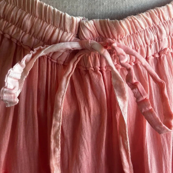 Jackpot Orange Ombre Dyed Tiered Boho Festival Maxi Skirt - Picture 7 of 10